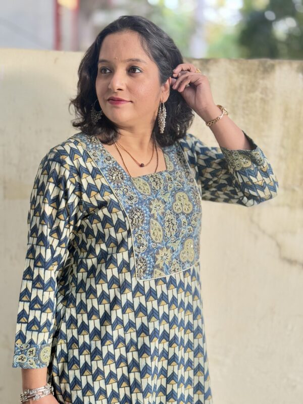 Indigo Charm Kurti - Image 3